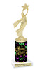 Mardi Gras Theme trophy.  Numerous figures available. Great trophy for your pageants, events, contests and more!   21-003