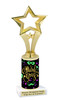 Mardi Gras Theme trophy.  Numerous figures available. Great trophy for your pageants, events, contests and more!   21-003