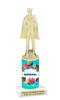 Mardi Gras Theme trophy.  Numerous figures available. Great trophy for your pageants, events, contests and more!   21-009