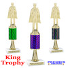 King  trophy.  Great trophy for your pageants, events, contests and more!   1 Column w/stem.. 
