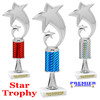 Star  trophy.  Great trophy for your pageants, events, contests and more!   1 Column w/stem.. 5080s