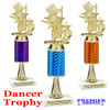 Dance Trophy.  Great trophy for your pageants, events, contests and more!   1 Column w/stem.. 8195