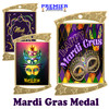 Mardi Gras theme medal.  Great medal for your pageants, contests, competitions and more.  927g