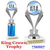 King Crown trophy.  Great trophy for your pageants, events, contests and more!   5096