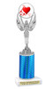 Valentine theme trophy.  Great trophy for your pageants, events, contests and more!   6010-2