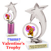 Valentine theme trophy.  Great trophy for your pageants, events, contests and more!   6061-3