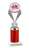 Valentine theme trophy.  Great trophy for your pageants, events, contests and more!   5096-2