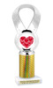  Valentine theme trophy.  Great trophy for your pageants, events, contests and more!   5093-1