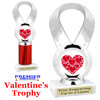  Valentine theme trophy.  Great trophy for your pageants, events, contests and more!   5093-1