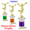 Cheer - Dance Trophy.  Great trophy for your pageants, events, contests and more!   1 Column w/diamond.. 7704