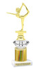 Gymnastics - Dance Trophy.  Great trophy for your pageants, events, contests and more!   1 Column w/diamond.. 2301