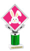 Easter theme trophy.  Great award for your pageants, Easter Egg Hunts, contests, competitions and more.