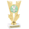  Easter theme trophy.  Festive award for your Easter pageants, contests, competitions and more.  92746