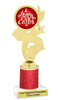 Easter theme trophy.  Festive award for your Easter pageants, contests, competitions and more.  Glitter Column - 92766