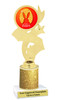 Easter theme trophy.  Festive award for your Easter pageants, contests, competitions and more.  Glitter Column - 92766