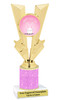 Easter theme trophy.  Festive award for your Easter pageants, contests, competitions and more.  Glitter Column - 92746