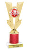Easter theme trophy.  Festive award for your Easter pageants, contests, competitions and more.  Glitter Column - 92746