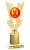 Easter theme trophy.  Festive award for your Easter pageants, contests, competitions and more.  Glitter Column - 92746