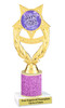 Easter theme trophy.  Festive award for your Easter pageants, contests, competitions and more.  Glitter Column - ph97