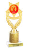 Easter theme trophy.  Festive award for your Easter pageants, contests, competitions and more.  Glitter Column - ph97