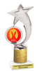 Easter theme trophy.  Festive award for your Easter pageants, contests, competitions and more.  Glitter Column - 6061