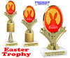 Easter theme trophy.  Festive award for your Easter pageants, contests, competitions and more.  90075-2