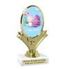 Easter theme trophy.  Festive award for your Easter pageants, contests, competitions and more.  90075-4