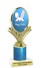 Easter theme trophy.  Festive award for your Easter pageants, contests, competitions and more.  90075-5