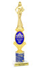 Custom Queen trophy.  Great for your pageants, contests, competitions and for the Queen in your life.  Blue