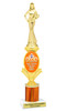 Custom Queen trophy.  Great for your pageants, contests, competitions and for the Queen in your life.  Orange