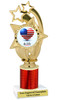  Patriotic theme trophy. Great trophy for all of your patriotic themed events!  (ph55