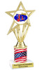Patriotic theme trophy. Great trophy for all of your patriotic themed events!  (ph30