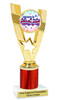 Patriotic theme trophy. Great trophy for all of your patriotic themed events!  (90786-2