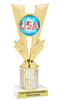 Patriotic theme trophy. Great trophy for all of your patriotic themed events!  (92746-2