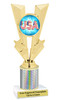 Patriotic theme trophy. Great trophy for all of your patriotic themed events!  (92746-2