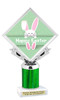 Easter theme trophy.  Great award for your pageants, Easter Egg Hunts, contests, competitions and more.  003