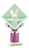 Easter theme trophy.  Great award for your pageants, Easter Egg Hunts, contests, competitions and more.  003