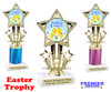 Easter theme trophy.  Great award for your pageants, Easter Egg Hunts, contests, competitions and more.  767