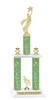 Pageant theme  2 Column Trophy - Available in multiple heights, column colors and choice of figure.  Trophy height starts at 14 inches.