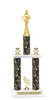 Pageant theme  2 Column Trophy - Available in multiple heights, column colors and choice of figure.  Trophy height starts at 14 inches.