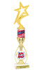 Patriotic theme trophy.  14" tall Great trophy for all of your patriotic themed events!  (5000