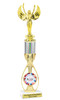 Patriotic theme trophy.  14" tall Great trophy for all of your patriotic themed events!  (7513