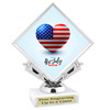 Patriotic theme trophy. Great trophy for all of your patriotic themed events!  (5097-1
