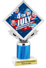 Patriotic theme trophy. Great trophy for all of your patriotic themed events!  (5097-3