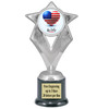 Patriotic theme trophy. Great trophy for all of your patriotic themed events!  5086