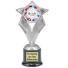 Patriotic theme trophy. Great trophy for all of your patriotic themed events!  5086