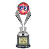 Patriotic theme trophy. Great trophy for all of your patriotic themed events!  5096