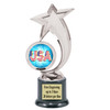 Patriotic theme trophy. Great trophy for all of your patriotic themed events!  6061