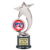 Patriotic theme trophy. Great trophy for all of your patriotic themed events!  6061