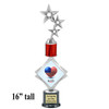  Patriotic theme trophy. 16" tall Great trophy for all of your patriotic themed events!  001